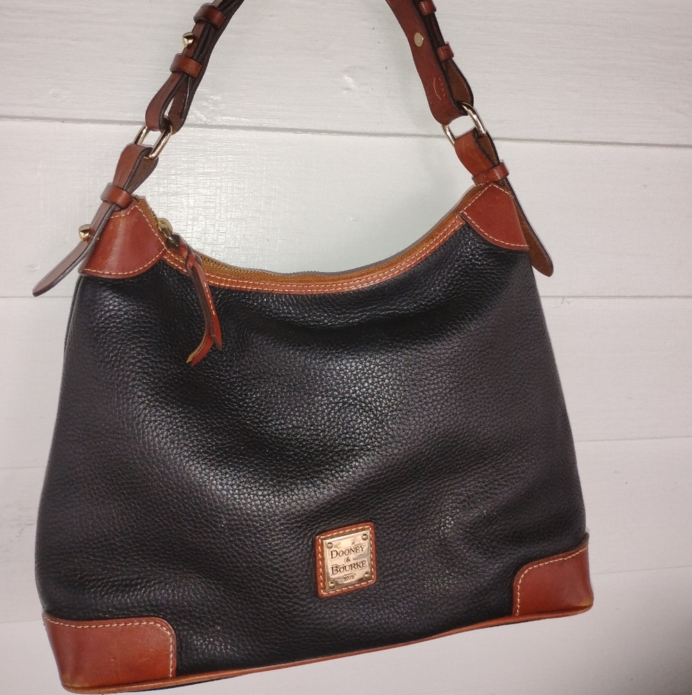Dooney & Bourke Handbag Purse Black Pebble Leather